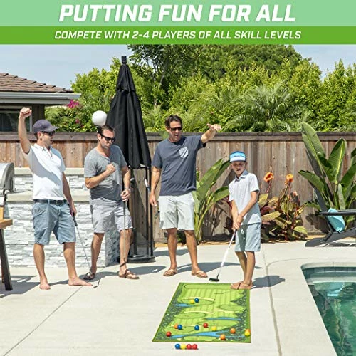 Brand new β Pure Putt Challenge Putting Games - Huge 10ft Putting Green Rug With 16 Golf Balls & Scorecard, 2-4 Player Indoor Or Outdoor Games For All Skill Level π 8 Brand new β Pure Putt Challenge Putting Games - Huge 10ft Putting Green Rug With 16 Golf Balls & Scorecard, 2-4 Player Indoor Or Outdoor Games For All Skill Level π - Image 6