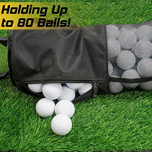 Best reviews of π Kamitty Shag Bag For Golf Balls, Golf Ball Retriever With Detachable Aluminum Alloy Tube, Golf Shag Bags With Pocket & Tee Holder, Hold Up To 80 Balls β€οΈ 5 Best reviews of π Kamitty Shag Bag For Golf Balls, Golf Ball Retriever With Detachable Aluminum Alloy Tube, Golf Shag Bags With Pocket & Tee Holder, Hold Up To 80 Balls β€οΈ - Image 3