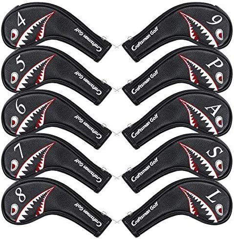 Best reviews of π 10pcs/Set Shark Golf Club Iron Head Covers Headcover With No. On Both Sides Suitable For Right And Left Handed Golfer Zipper Closure π₯ 8 Best reviews of π 10pcs/Set Shark Golf Club Iron Head Covers Headcover With No. On Both Sides Suitable For Right And Left Handed Golfer Zipper Closure π₯ - Image 6