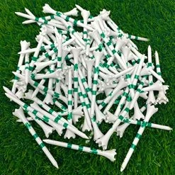 Outlet 🛒 NorthPointe Four Leaf Clover/Shamrock 3 ¼” Plastic Golf Tees – White With Green - 100 Tees In Bulk 🌟 -FootJoy shop 61Z4AW1gUvL