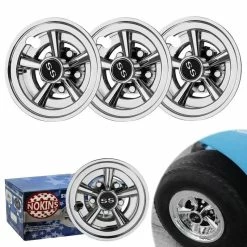 Cheapest ✔️ Golf Cart SS Wheel Covers Hubcaps, 8 Inch Chrome Golf Cart Hub Caps Snap-on Installation (Set Of 4), Fits EZGO Yamaha Club Car 👍