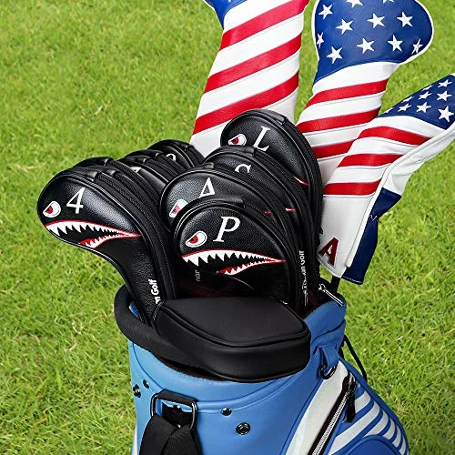 Best reviews of π 10pcs/Set Shark Golf Club Iron Head Covers Headcover With No. On Both Sides Suitable For Right And Left Handed Golfer Zipper Closure π₯ 5 Best reviews of π 10pcs/Set Shark Golf Club Iron Head Covers Headcover With No. On Both Sides Suitable For Right And Left Handed Golfer Zipper Closure π₯ - Image 3