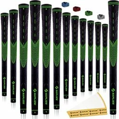 Discount 😉 SAPLIZE CC01 Golf Grips 13 Pack, High Feedback, Non Slip Design, Options Of 4 Colors, Standard/Midsize, Update/Deluxe Kits For Choice, Rubber Golf Club Grips Green, 13 Grips With Full Solvent Kit 🎁 -FootJoy shop 61djTGiIaTL. AC