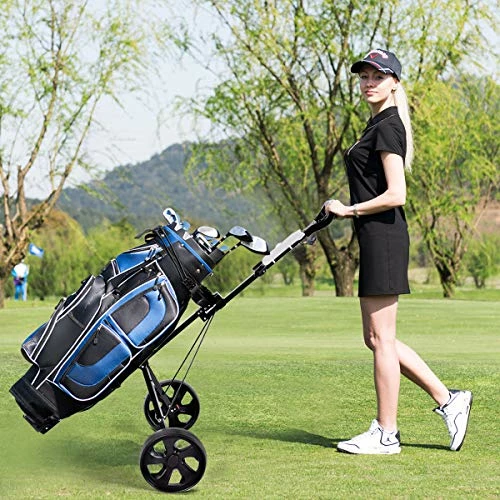 Best deal π Tangkula Golf Push Pull Cart, Lightweight Foldable 2 Wheels Push Pull Golf Cart Trolley, Walking Push Golf Cart π 4 Best deal π Tangkula Golf Push Pull Cart, Lightweight Foldable 2 Wheels Push Pull Golf Cart Trolley, Walking Push Golf Cart π - Image 2