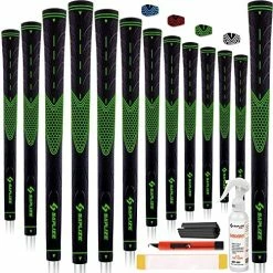 Discount 😉 SAPLIZE CC01 Golf Grips 13 Pack, High Feedback, Non Slip Design, Options Of 4 Colors, Standard/Midsize, Update/Deluxe Kits For Choice, Rubber Golf Club Grips Green, 13 Grips With Full Solvent Kit 🎁 -FootJoy shop 61y3XQckwwL. AC